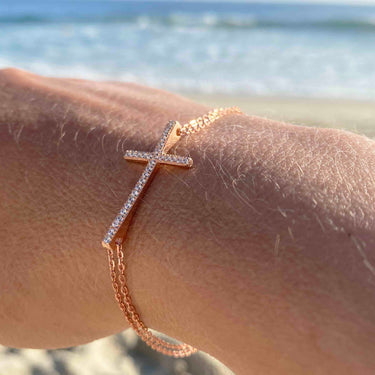 CZ Cross Bracelets